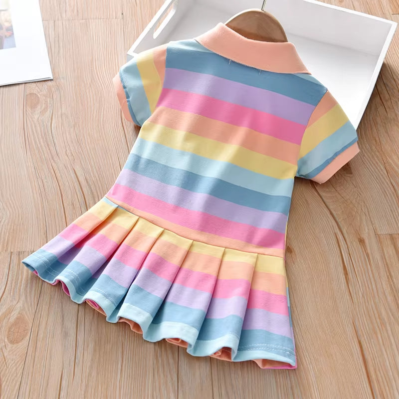 Charming Girls' Summer Dress - Stylish and Comfortable Fashion for Ages 7-12