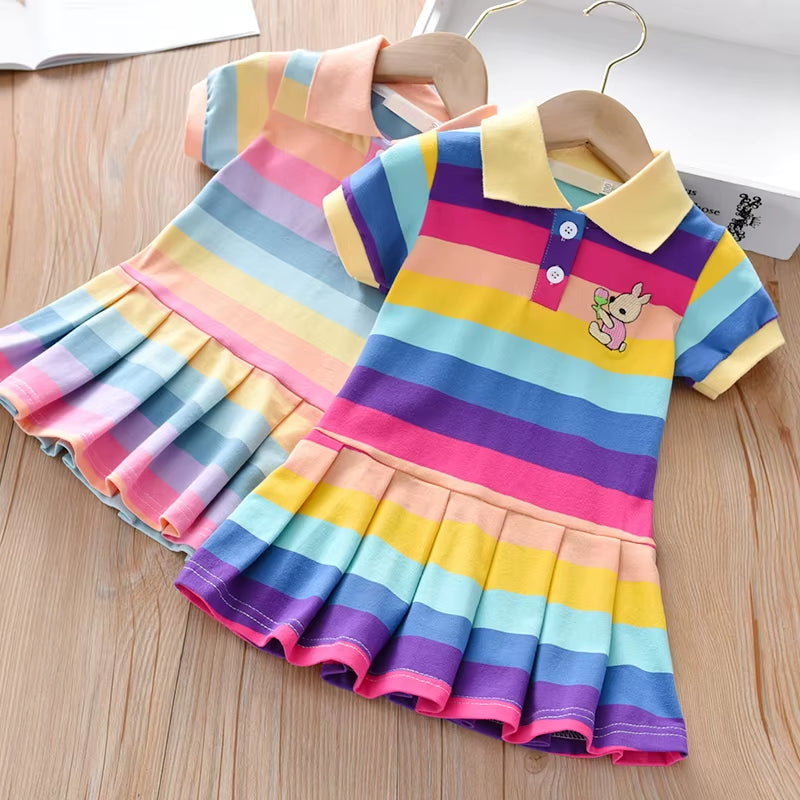 Charming Girls' Summer Dress - Stylish and Comfortable Fashion for Ages 7-12