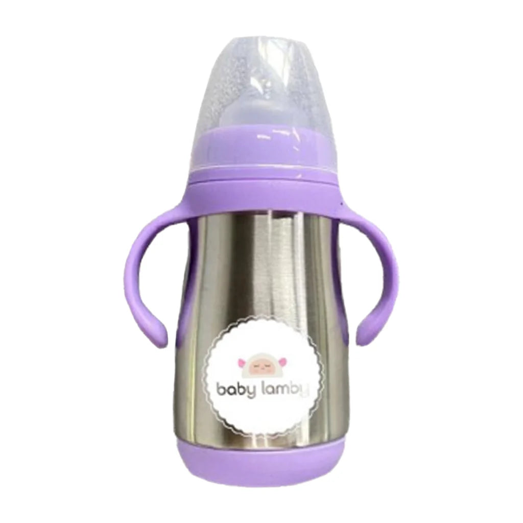 Baby Lamby Stainless Steel Anti-Colic Baby Bottles - Environmentally-Safe - Dual Insulation