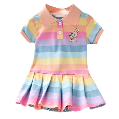 Charming Girls' Summer Dress - Stylish and Comfortable Fashion for Ages 7-12